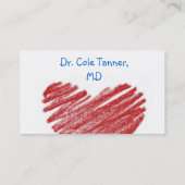 Pädiatrischer Arzt Visitenkarte (Rückseite)