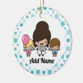 Pädiatrischer Familienarzt Keramik Ornament (Links)