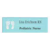 Pädiatrischer Krankenschwester-Namen-Umbau Namenschild (Vorderseite)