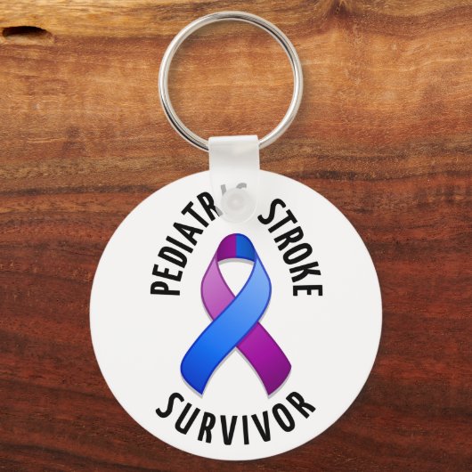 Pädiatrischer Schlaganfall Survivor Schlüsselanhän Schlüsselanhänger (Vorderseite)