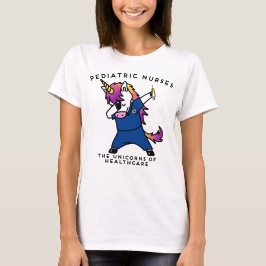 Pädiatrisches Krankenschwester-Einhorn T-Shirt (Vorderseite)