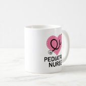 Pädiatrisches Krankenschwester-Herz-Stethoskop Kaffeetasse (VorderseiteRechts)
