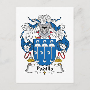 Padilla Familienwappen Postkarte