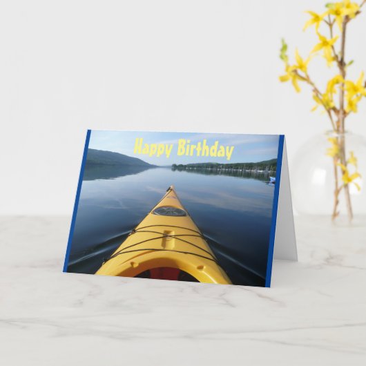 **PADING BY TO WISSEN YOU A FAPPY BIRTHDAY** CARD KARTE (Gelbe Blume)