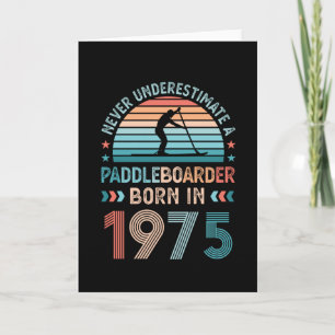 Padlebarding geboren 1975 50. Geburtstag Geschenks Karte
