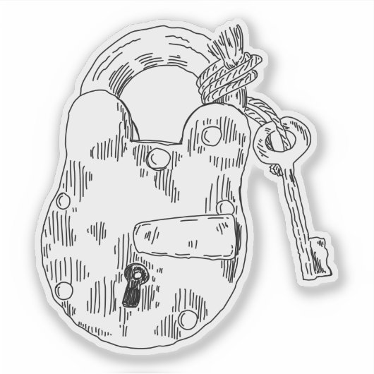 Padlock Aufkleber (Vorderseite)