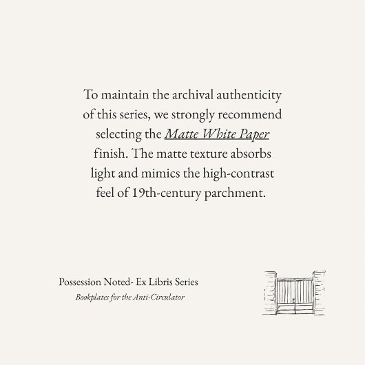 Padlock Ex Libris Bookplate -Library Label  Rechteckiger Aufkleber