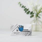 Padlock für digitale Sicherheit | Zuhause Logo Visitenkarte (Stehend Vorderseite)