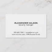 Padlock für digitale Sicherheit | Zuhause Logo Visitenkarte (Rückseite)