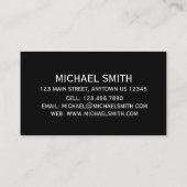 Padlock Lock Chain Link Fence NYC Urban Foto Visitenkarte (Rückseite)