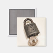 Padlock-Magnet Magnet (Vorderseite/Rückseite)