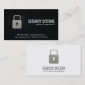 Padlock | Sicherheit Visitenkarte (Vorne/Hinten)