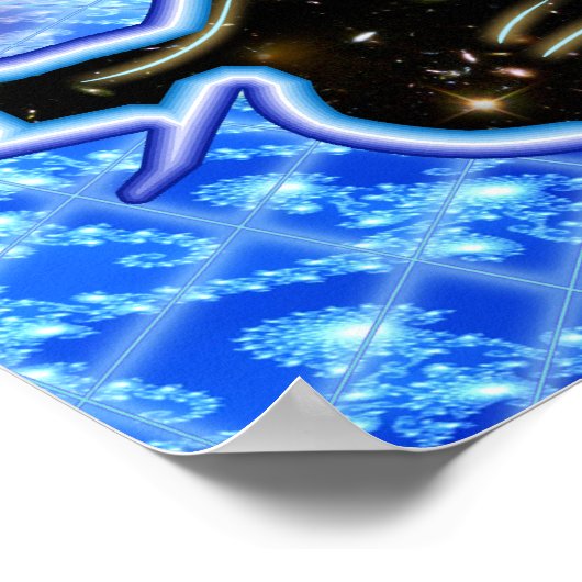 Padma Sky Fraktal Flames Poster (Ecke)