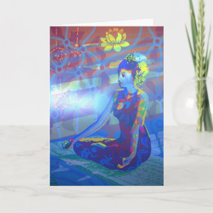 Padmasana 2011 digital als Grußkarte Karte