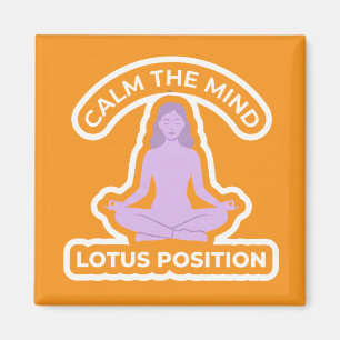 Padmasana Lotussitz • Yoga zur Beruhigung des Geis Magnet