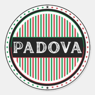 Padova City Pride Emblem – Italienische Identität Runder Aufkleber