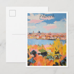 Padova Italien Vintage Reise Kunst Postkarte