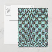 Padrão em forma geometrica postkarte (Vorne/Hinten)