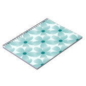 Padrão floral verde. notizblock (Linke Seite)