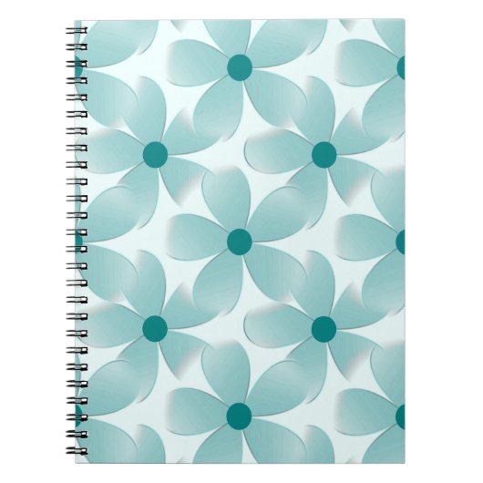 Padrão floral verde. notizblock (Vorderseite)