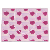 Padrão fofo de corações. große geschenktüte (Vorderseite)