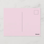 Padrão fofo de corações!! postkarte (Rückseite)