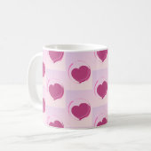 Padrão fofo de pequenos corações. kaffeetasse (Vorderseite Links)