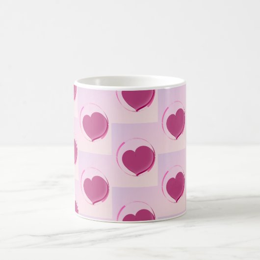 Padrão fofo de pequenos corações. kaffeetasse (Mittel)