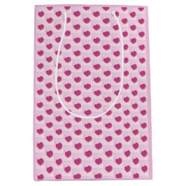 Padrão fofo de pequenos corações. mittlere geschenktüte