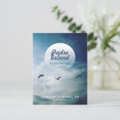 Padre Island National Seashore Brown Pelicans Postkarte (Stehend Vorderseite)