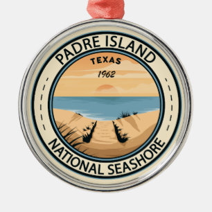 Padre Island National Seashore Texas Abzeichen Ornament Aus Metall
