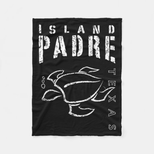 Padre Island Texas Souvenir Fleecedecke (Vorderseite)