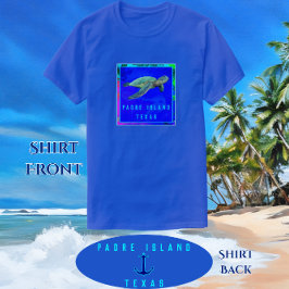 Padre Island TX Ocean Blue Sea Turtle T-Shirt