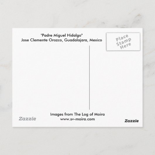 "Padre Miguel Hidalgo" Jose Clemente Orozco Postkarte (Rückseite)