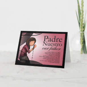 "Padre Nuestro" Gruß-Karte Karte