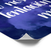 Padre Nuestro (Lord's Prayer in Spanisch) Poster (Ecke)