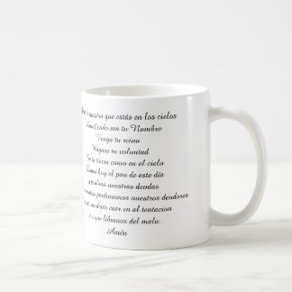 PADRE NUESTRO PRAYER PRAYER MUG SPANISCHEN LORDS KAFFEETASSE