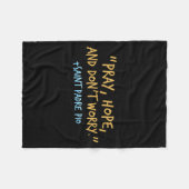 Padre O Catholic Shirt With Pray Hope And Don't Wo Fleecedecke (Vorderseite (Horizontal))