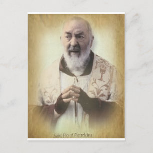 PADRE PIO ANTIQUE POSTKARTE