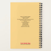 Padre Pio betet Hoffnung Keine Sorge beruhigt Insp Notizblock (Rückseite)