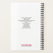 Padre Pio betet Hoffnung Keine Sorge beruhigt Insp Notizblock (Rückseite)