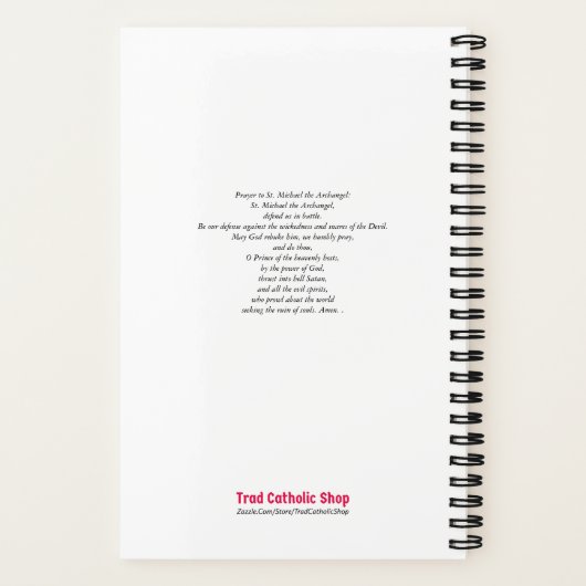 Padre Pio betet Hoffnung Keine Sorge beruhigt Insp Notizblock (Rückseite)