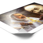 Padre Pio Fotodruck (Ecke)