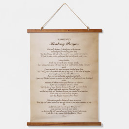 Padre Pio Gebet zur Heilung Wandteppich Mit Holzrahmen