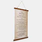 Padre Pio Gebet zur Heilung Wandteppich Mit Holzrahmen (Gewinkelt)