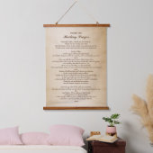 Padre Pio Gebet zur Heilung Wandteppich Mit Holzrahmen (Schlafzimmer)