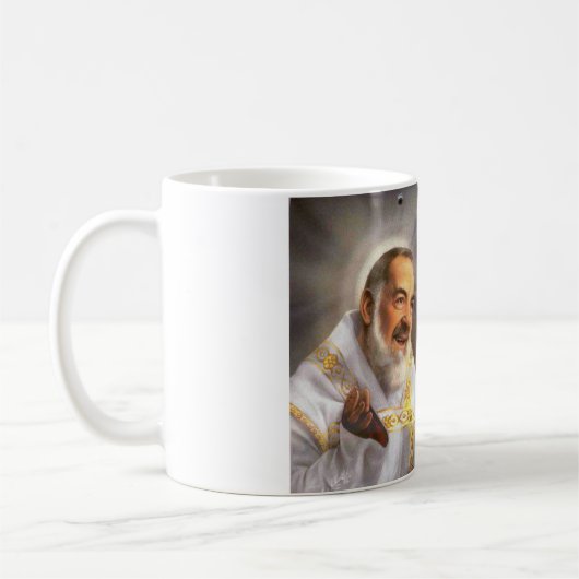 Padre Pio Kaffeetasse (Links)