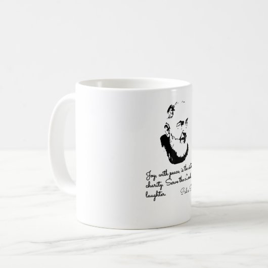 Padre Pio Kaffeetasse (Vorderseite Links)