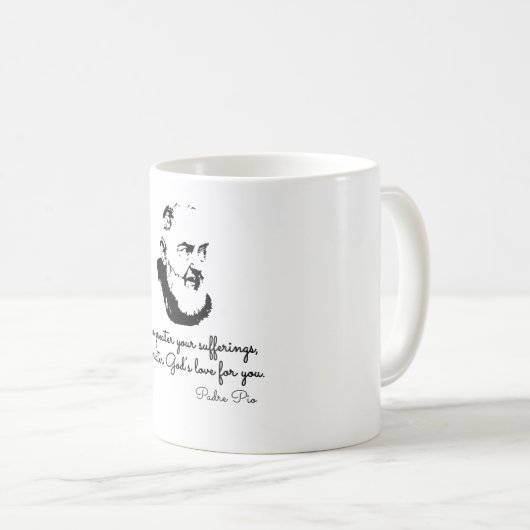 Padre pio kaffeetasse (VorderseiteRechts)