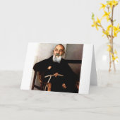 Padre Pio Karte (Gelbe Blume)